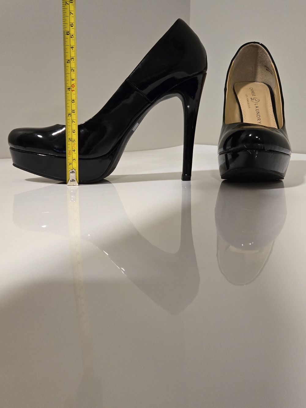 Chinese Laundry Wow Black Patent Platform Heels - Picture 11 of 15